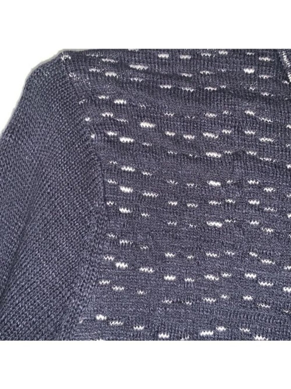 Christopher & Banks Womens Zip-Up Cardigan Sweater Size M Navy - Picture 6 of 10